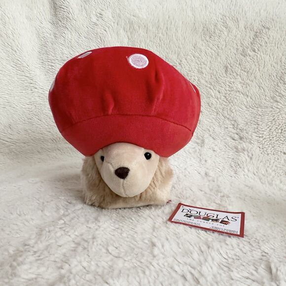 NWT Douglas Cuddle Toys Mushroom Hedgehog Macaroon Plush Toy Head 5” - Picture 1 of 5